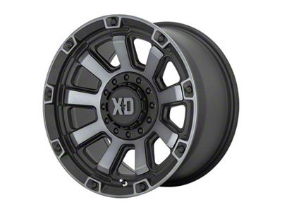 XD Gauntlet Satin Black with Gray Tint 6-Lug Wheel; 17x9; 0mm Offset (22-24 Bronco Raptor)