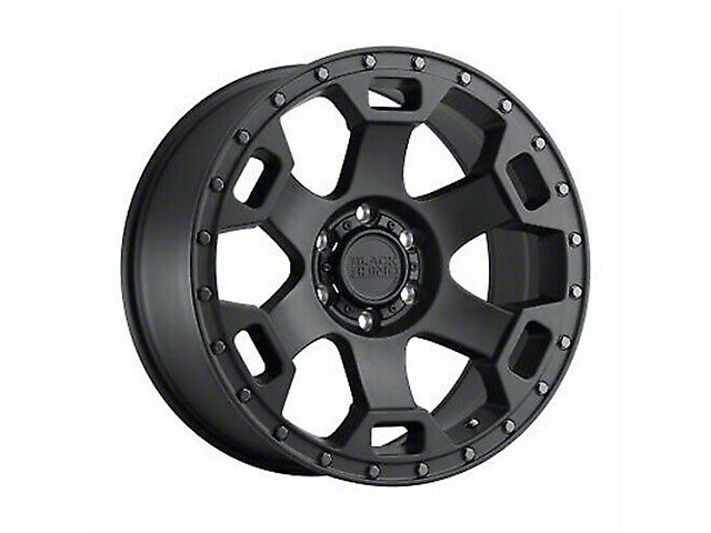 Black Rhino Gauntlet Semi Gloss Black with Gunmetal Bolts 6-Lug Wheel; 18x9; -18mm Offset (07-14 Tahoe)