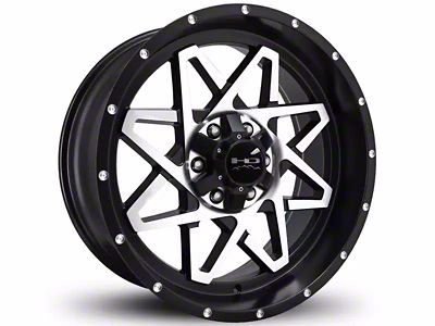 HD Off-Road Wheels Gridlock Satin Black Machined 6-Lug Wheel; 20x10; -25mm Offset (17-24 Titan)