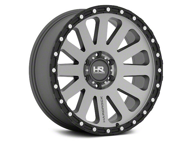 Hardrock Offroad H102 Matte Black Machined 6-Lug Wheel; 20x9; -12mm Offset (07-14 Tahoe)