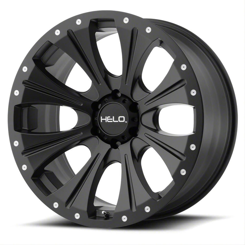 HELO HE901 Satin Black 6-Lug Wheel; 20x9; -12mm Offset (16-23 Titan XD)