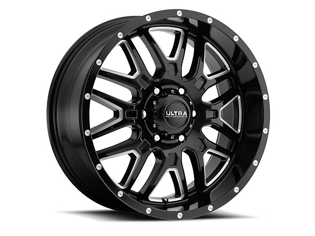 Ultra Hunter Gloss Black Milled 6-Lug Wheel; 20x10; -25mm Offset (07-14 Tahoe)