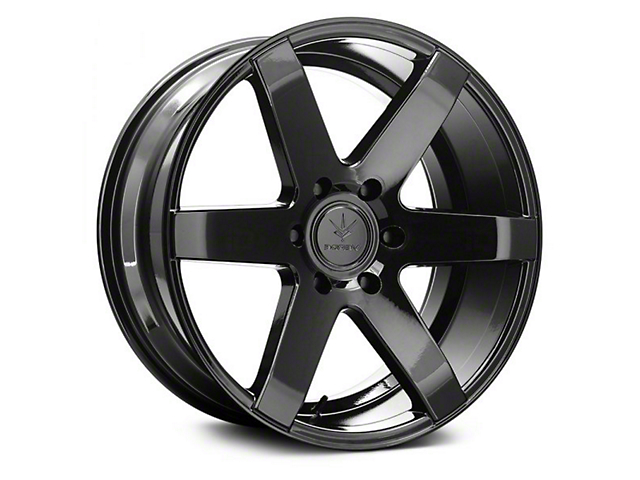 Invictus Gloss Black 6-Lug Wheel; 22x9.5; 20mm Offset (15-20 Yukon)
