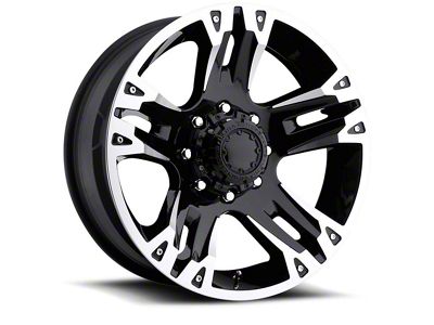 Ultra Wheels Maverick Gloss Black Machined 6-Lug Wheel; 18x9; 12mm Offset (16-23 Titan XD)