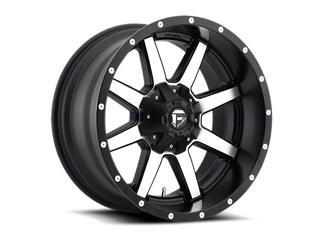 Fuel Wheels Maverick Matte Black Machined 6-Lug Wheel; 20x10; -18mm Offset (16-23 Titan XD)