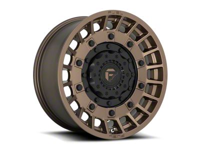 Fuel Wheels Militia Matte Bronze and Black 6-Lug Wheel; 17x9; 1mm Offset (2024 Tacoma)