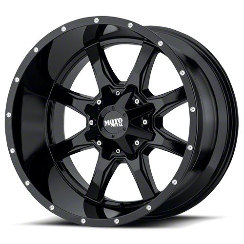 Moto Metal MO970 Gloss Black 6-Lug Wheel; 20x12; -44mm Offset (16-23 Titan XD)