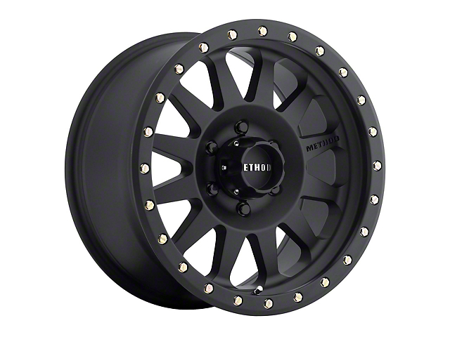 Method Race Wheels MR304 Double Standard Matte Black 6-Lug Wheel; 18x9; -12mm Offset (15-20 Yukon)