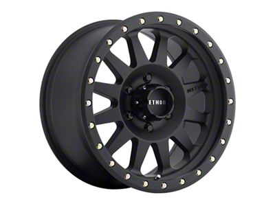 Method Race Wheels MR304 Double Standard Matte Black 6-Lug Wheel; 18x9; -12mm Offset (17-24 Titan)