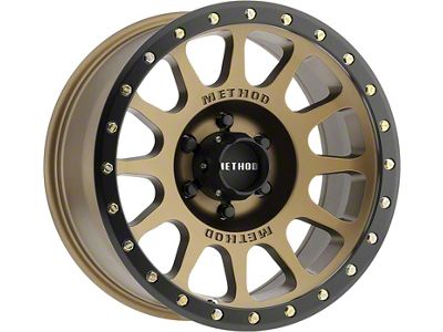 Method Race Wheels MR305 NV Bronze 6-Lug Wheel; 18x9; 18mm Offset (17-24 Titan)