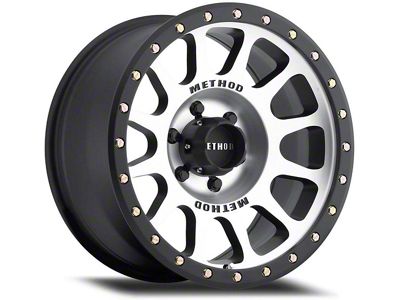 Method Race Wheels MR305 NV Matte Black Machined 6-Lug Wheel; 18x9; -12mm Offset (17-24 Titan)