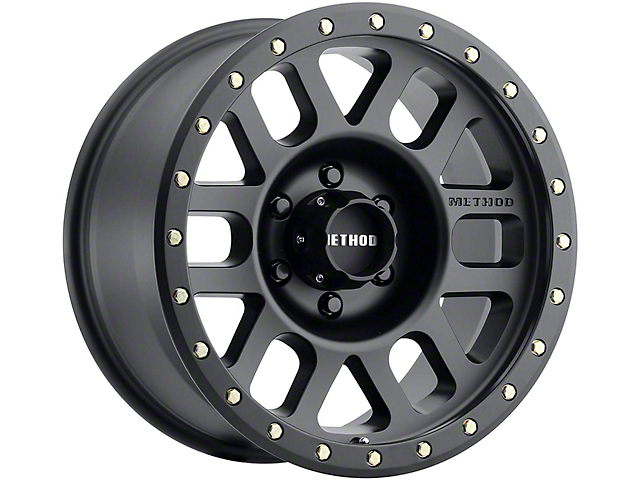 Method Race Wheels MR309 Grid Matte Black 6-Lug Wheel; 18x9; 0mm Offset (16-23 Titan XD)