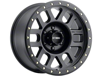 Method Race Wheels MR309 Grid Matte Black 6-Lug Wheel; 18x9; 0mm Offset (17-24 Titan)