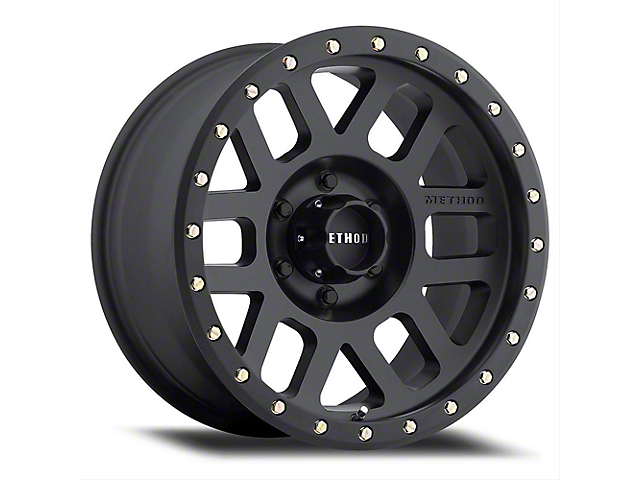 Method Race Wheels MR309 Grid Matte Black 6-Lug Wheel; 18x9; 18mm Offset (04-15 Titan)