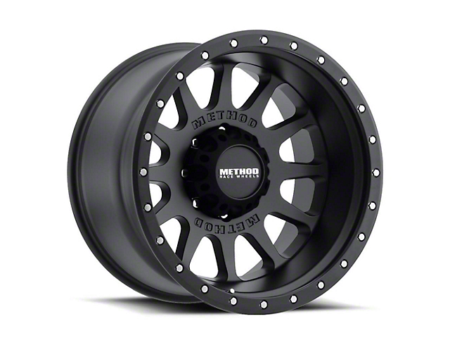 Method Race Wheels MR605 NV Matte Black 6-Lug Wheel; 20x9; -12mm Offset (07-14 Yukon)