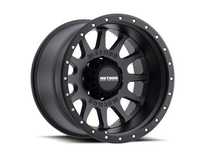 Method Race Wheels MR605 NV Matte Black 6-Lug Wheel; 20x9; -12mm Offset (17-24 Titan)