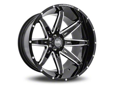 Hardrock Offroad PainKiller Xposed Gloss Black Milled 6-Lug Wheel; 20x12; -44mm Offset (2024 Tacoma)