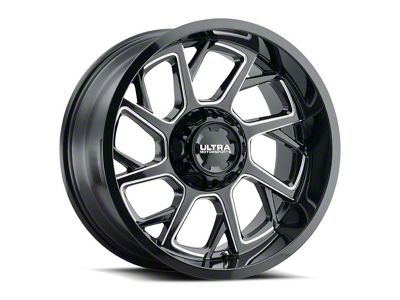 Ultra Wheels Patriot Gloss Black Milled 6-Lug Wheel; 18x9; 1mm Offset (2024 Tacoma)