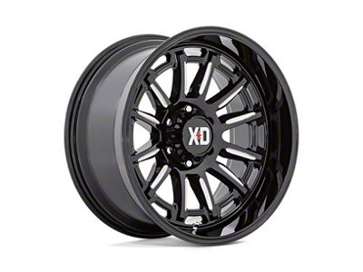 XD Phoenix Gloss Black Milled 6-Lug Wheel; 20x9; 0mm Offset (04-15 Titan)