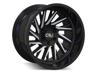 Cali Off-Road Purge Gloss Black Milled 6-Lug Wheel; 20x10; -25mm Offset (16-24 Titan XD)