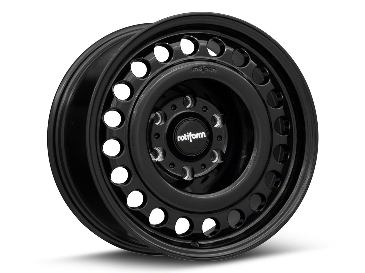 Rotiform R191 STL Gloss Black 6-Lug Wheel; 18x9; 18mm Offset (17-23 Titan)