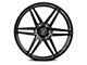 Rohana Wheels RFV1 Gloss Graphite 6-Lug Wheel; 22x9.5; 0mm Offset (03-09 4Runner)