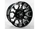 Arkon Off-Road Roosevelt Gloss Black with Milled Edges 6-Lug Wheel; 20x10; -25mm Offset (04-15 Titan)