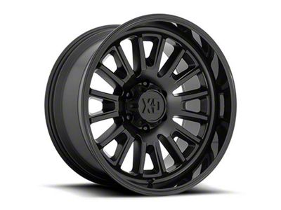 XD Rover Satin Black with Gloss Black Lip 6-Lug Wheel; 20x10; -18mm Offset (04-15 Titan)