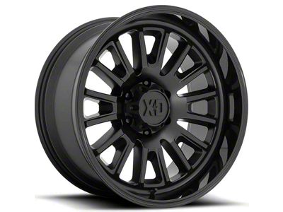XD Rover Satin Black with Gloss Black Lip 6-Lug Wheel; 20x9; 18mm Offset (04-15 Titan)