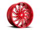 Fuel Wheels Saber Candy Red Milled 6-Lug Wheel; 20x9; 1mm Offset (17-24 Titan)