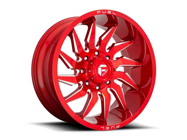 Fuel Wheels Saber Candy Red Milled 6-Lug Wheel; 20x9; 20mm Offset (04-15 Titan)