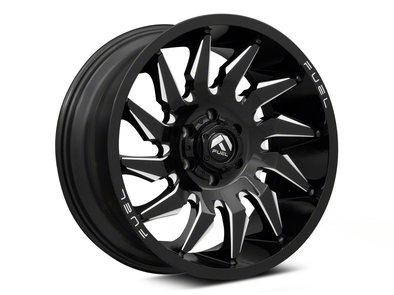 Fuel Wheels Titan XD Saber Gloss Black Milled 6-Lug Wheel; 20x9; 20mm ...