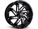 HD Off-Road Wheels SAW Gloss Black Milled 6-Lug Wheel; 22x12; -44mm Offset (17-24 Titan)