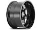 Cali Off-Road Sevenfold Gloss Black Milled 6-Lug Wheel; 20x9; 0mm Offset (17-24 Titan)