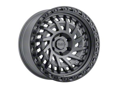 Black Rhino Shredder Matte Gunmetal 6-Lug Wheel; 17x9; 0mm Offset (2024 Tacoma)
