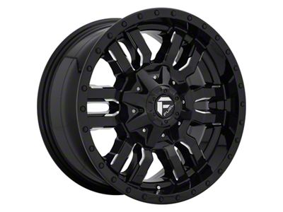 Fuel Wheels Sledge Gloss Black Milled 6-Lug Wheel; 20x10; -19mm Offset (16-24 Titan XD)