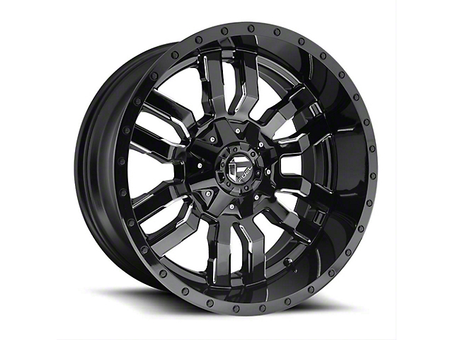 Fuel Wheels Sledge Gloss Black Milled 6-Lug Wheel; 20x9; 19mm Offset (16-23 Titan XD)
