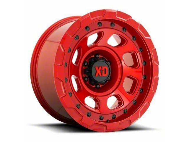 XD Storm Candy Red 6-Lug Wheel; 20x10; -18mm Offset (16-23 Titan XD)