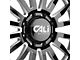 Cali Off-Road Summit Gloss Black Milled 6-Lug Wheel; 20x12; -51mm Offset (17-24 Titan)
