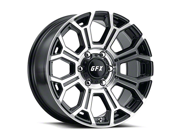 G-FX TR-19 Gloss Black Machined 6-Lug Wheel; 20x10; -19mm Offset (16-23 Titan XD)