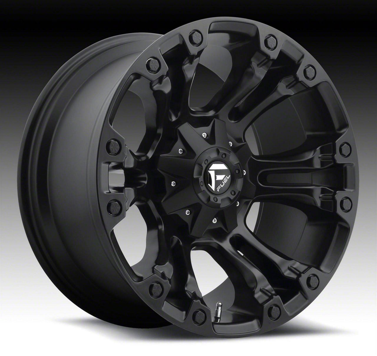 Fuel Wheels Tahoe Vapor Matte Black 6-Lug Wheel; 20x9; 35mm Offset ...