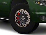 Black Rhino Warlord Matte Black with Machined Dark Tint Lip 6-Lug Wheel; 17x9; -12mm Offset (15-20 Tahoe)