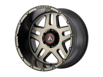 Asanti Enforcer Matte Black Machined Tint 6-Lug Wheel; 20x9; 18mm Offset (21-24 Bronco, Excluding Raptor)