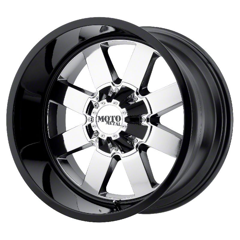 Moto Metal MO962 Chrome Center with Gloss Black Lip 6-Lug Wheel; 20x9; 0mm Offset (10-23 4Runner)