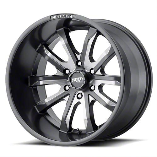 Moto Metal MO983 Dagger Satin Gray Milled 6-Lug Wheel; 20x9; 30mm Offset (10-23 4Runner)