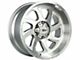 Off-Road Monster M22 Brushed Face Silver 6-Lug Wheel; 20x10; -19mm Offset (05-15 Tacoma)