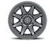 ICON Alloys Rebound Pro Satin Black 6-Lug Wheel; 17x8.5; 0mm Offset (21-24 Bronco, Excluding Raptor)