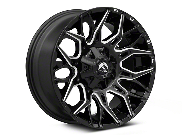 Fuel Wheels Twitch Gloss Black Milled 6-Lug Wheel; 20x10; -18mm Offset (03-09 4Runner)