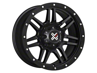 DX4 Wheels 7S Flat Black 6-Lug Wheel; 18x9; 25mm Offset (2024 Tacoma)
