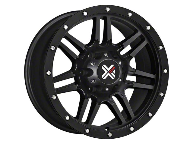 DX4 Wheels 7S Flat Black 6-Lug Wheel; 18x9; 25mm Offset (17-24 Titan)